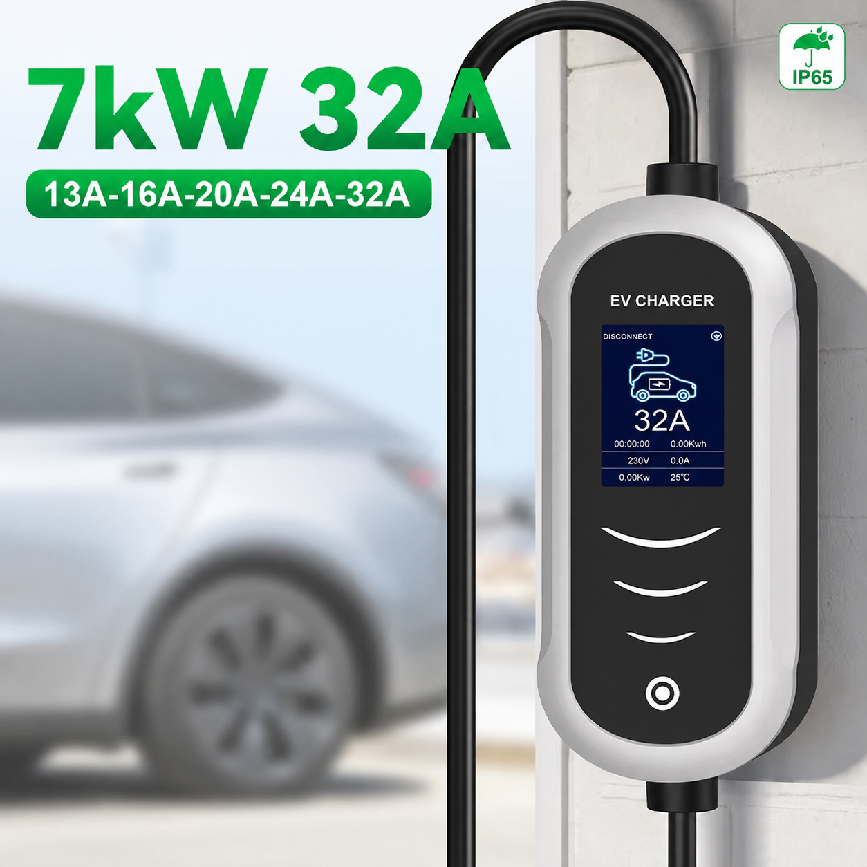 Maitha EV charger - GBT - 5M 13A/16A/26A/32A