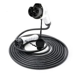 EV Car Charging Station EV Type 2 Plugs To GB China Cars Vehicle Side 32A With Extension Cable 5M