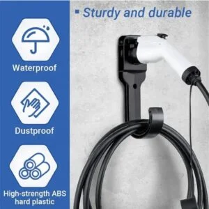 EV Charger Holder Nozzle Holster Dock For GBT J Hook plug Dock Wall Mount Charging Cable Organizer